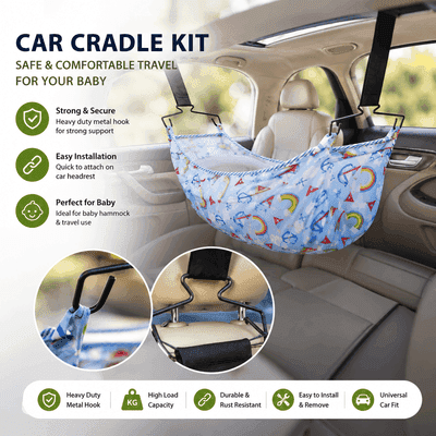 Baby car cradle kit for travelling 