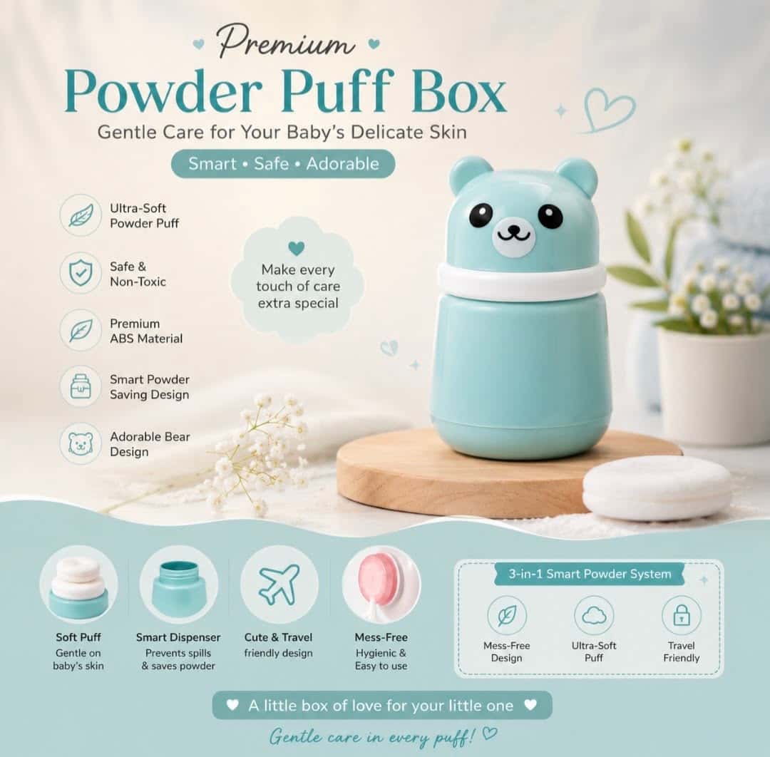 Premium powder puff | gentle & safe for newborn