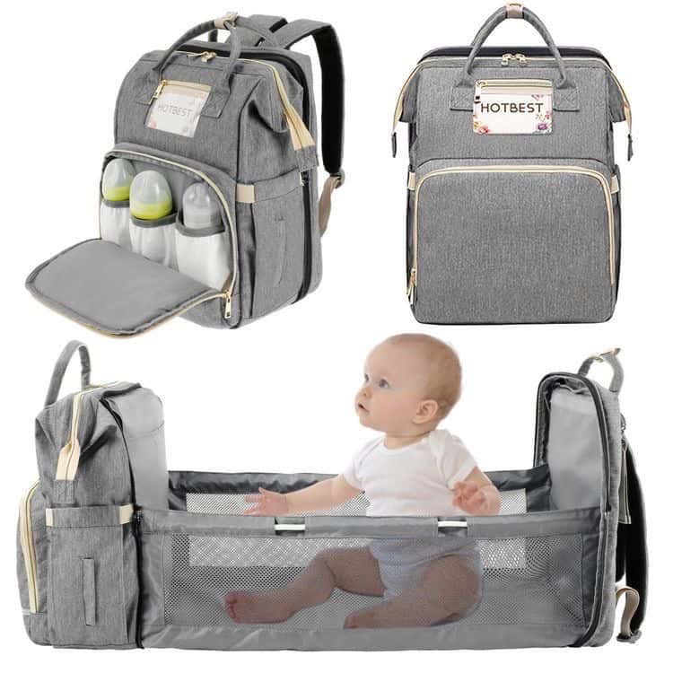 Diaper bag+ swing | 2 in 1 bag travel friendly 