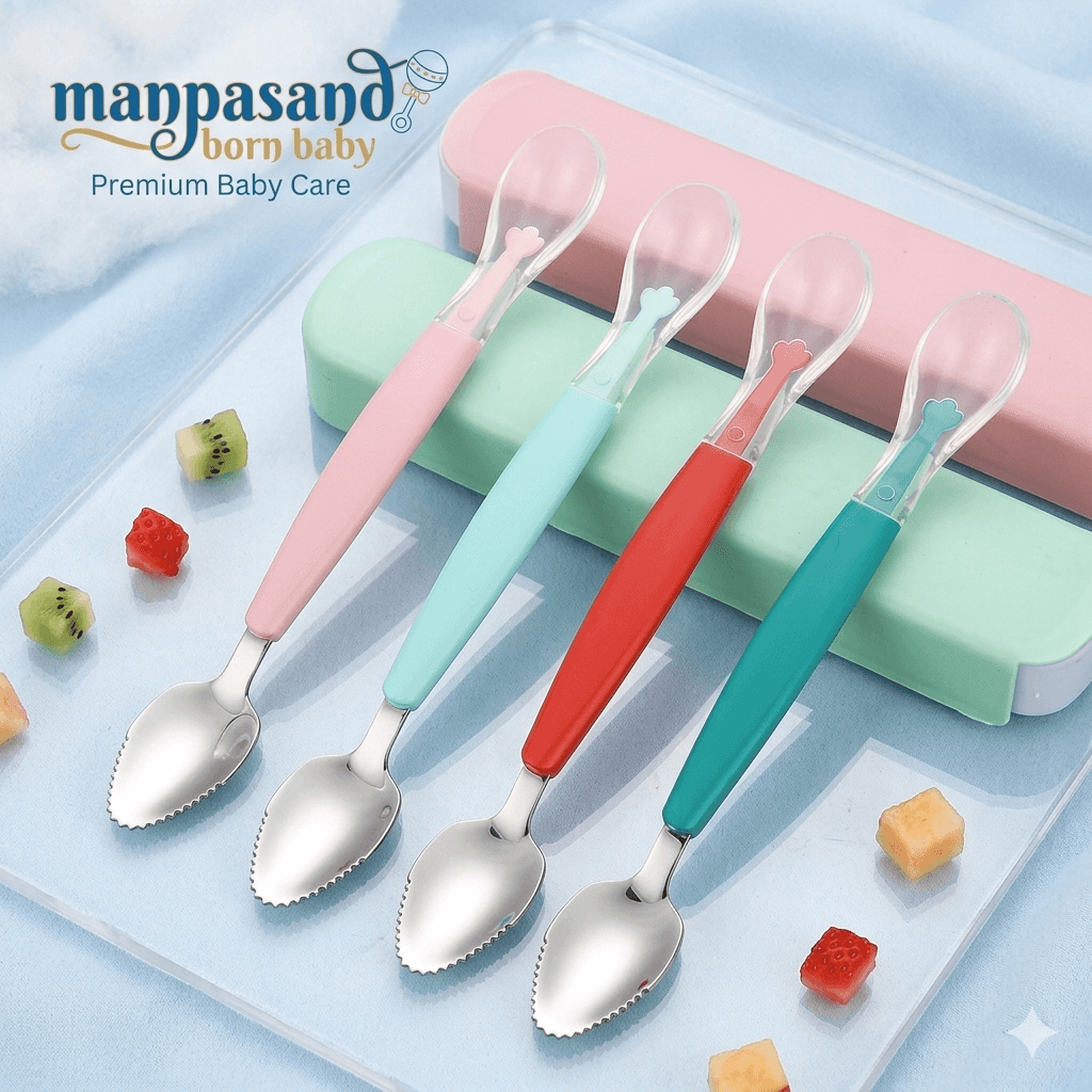 2 in 1 feeding spoon |  premium silicone 