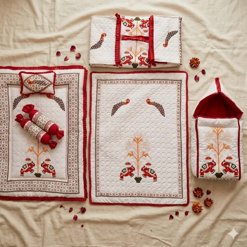 Rajvadi bedding set | premium work set