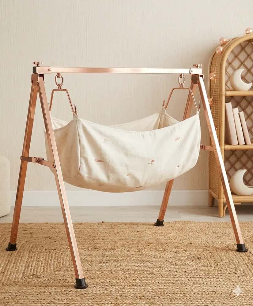 Rose gold premium cradle | with silicone pads & hangers