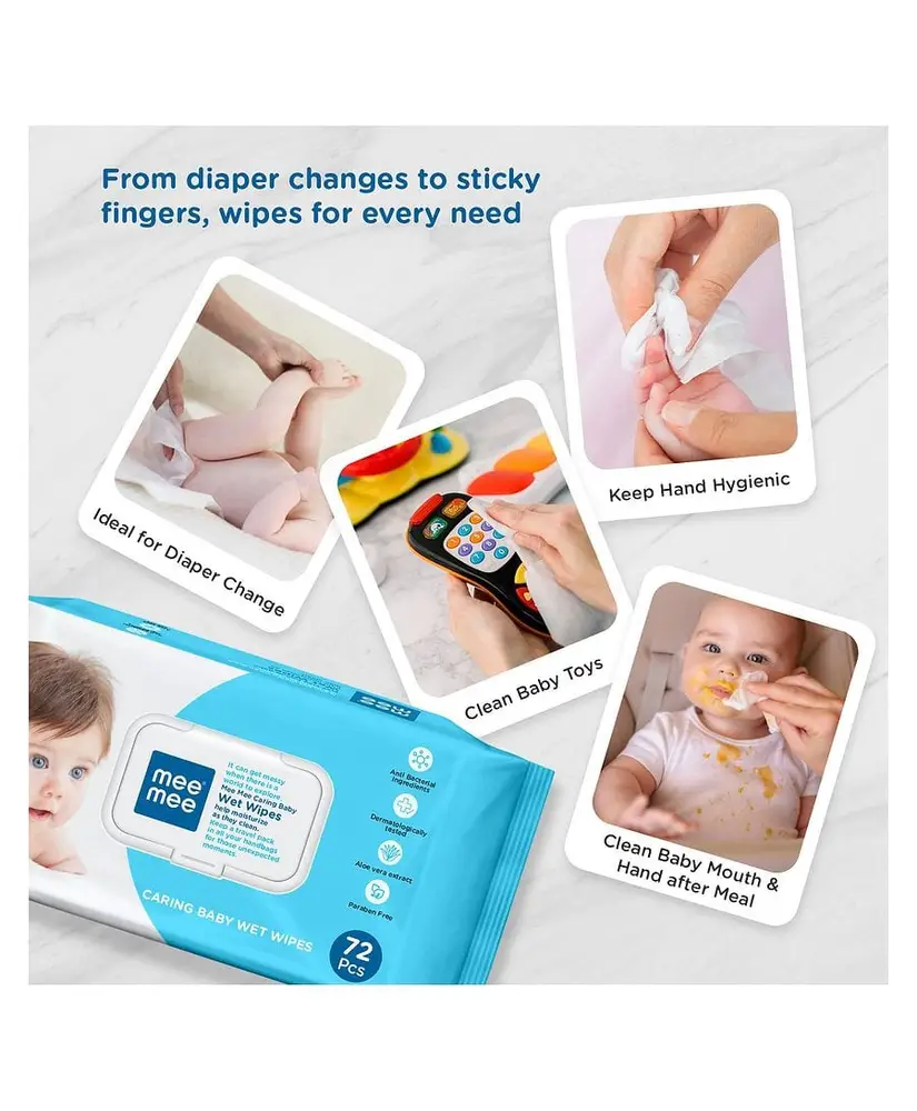 Mee mee wipes | pack of 2| 72 pcs in 1 pack 