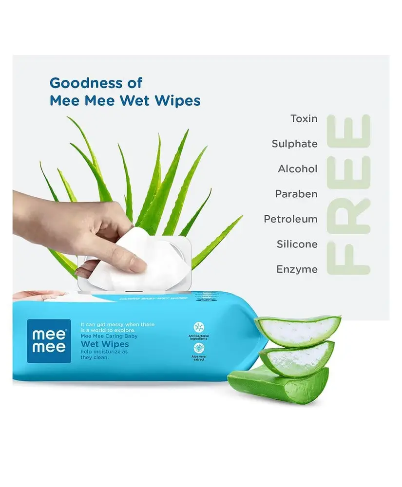 Mee mee wipes | pack of 2| 72 pcs in 1 pack 